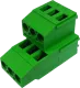 AKZ750/3 - Doppelstock-Anreihklemmen 250V 2x3pol. grün RM5,08