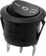 WIP12A03 - Wippenschalter SP3T (mit Mittelstellung) 6A 250V schwarz