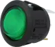 WIP14BGN - Wippenschalter DPST 10A 250V sw/gn beleuchtet