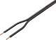 ZL215SW - Zwillingslitze 2x1,5 mm² schwarz 100m