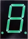 HDSP8603 - 7-Segment display green 566nm 10mA 1.5mcd common cathode 28mm