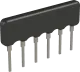 RNLA06G0102B0E - SIL resistor network 5R/6P ±2% 0.125W 1k