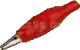 CK603RT - Krokodil-Klemme rot, klein 35mm 60VDC