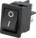 RSM201A2C3BK - Wippenschalter 2-pol. Ein-Aus 6A schwarz