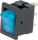 RSSM101A2C3BU - Wippenschalter Rocker beleuchtet SPST Ein/Aus 6A 250V blau