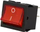 RSSM2014C3RD - Wippenschalter beleuchtet DPST 6A rot beleuchtet