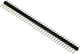 WSL036G - Pin Header 36pin straight single-row tin-plated selective gold-plated P=2.54