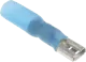 FH63X08BL-S - Steckhülse 6,3x0,8 2,5mm blau mit Schrumpfschlauch