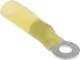 RIKA33509-S - Ring-Kabelschuh 6mm M4 gelb mit Schrumpfschlauch