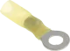 RIKA50600-S - Ring-Kabelschuh 6mm M5 gelb mit Schrumpfschlauch