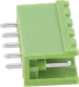 STLZ951-V5 - Stiftleiste 300V 15A 5polig grün ohne Seitenwand