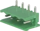 STLZ951-H4 - Wannen-Stiftleisten 300V 15A 4pol grün ohne Seitenwand