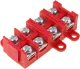 E.4002R - Screw terminal 4- way 1,5-4mm² 380V red