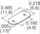 CI-192-028-SR - INSULATOR CRYSTAL 2HOLE CLEAR