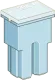 JAPVAL-F-20A - Fuse: automotive JapVal Female 20A 32V light blue