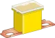 JAPVAL-M48-60A - Fuse: automotive JapVal Bent CS Male 60A 32V yellow