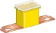 JAPVAL-M62-60A - Fuse: automotive JapVal Bent CS Male 60A 32V yellow