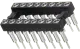DIL16PZ-11MM - IC precision socket 16polig H=11mm P=7.62mm