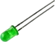 L-53LGD - LED 60°grün 0.8-3.2mcd 565nm Geringe Stromaufnahme: 2mA 5mm