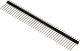 WSL040G-18MM - Stiftleiste 40pin gerade einreihig verzinnt selektiv vergoldet RM=2,54 H: 18mm