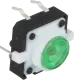 TACT-24N-F-IG - Tactile switch SPST-NO 12VDC 50mA with green LED 12x12x7mm P5x12.5mm