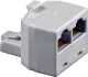 93057 - ISDN T-Adapter RJ45 Stecker auf 2 x RJ45 Buchse