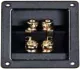012-0340 - Doppelter quadratischer Lautsprecheranschluss