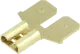 61765-1 - Flachstecker, Buchse-> 2x Stecker 6,3mm 0,8mm