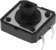 TACTS-24R-F - Taster SPST-NO 12VDC 50mA 12x12x7.3mm RM5.5x12