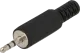 JC-024 - Jack plug 2.5mm, straight with bend protection three-pole