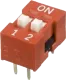 NDS-02V - DIP/DIL-Schalter Standard 2pol. RM=2.54