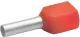 K9100RT - End Sleeves for 2x1,0 mm² Red PKU 100