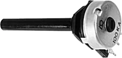 P20MLE100 - Potentiometer 100R linear Plastic axle 6mm L=50mm M10x0.75