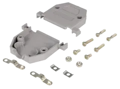 CGP25G - D-Sub-Hood 25-Pole Plastic Grey