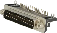 SL25EU - D-Sub-Stiftleiste 25polig Lötstift abgewinkelt RM9,4mm