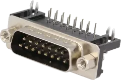 SL15WSI - D-Sub-Stiftleiste 15polig Lötstift abgewinkelt RM7,2mm