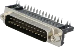 SL25WSI - D-Sub-Stiftleiste 25polig Lötstift abgewinkelt FP7,2mm