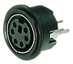 MDA8TP - Mini-DIN 8-pin Buchse 180 ° A-DIO-TOP/08