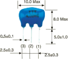 ZTT16,00MG - Ceramic Resonator 3-Pole 16,00MHz