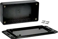 HA1591BFLBK - ABS-Gehäuse 112x62x27mm schwarz
