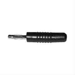 BAF43SW - Federkorbstecker 4mm schwarz 25A