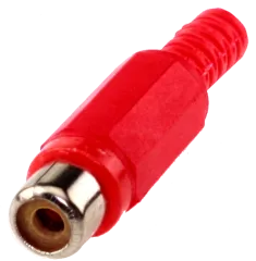 CC-106R - Cinch Buchse Knickschutz Standard rot