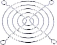 LGM80 - Fan Guard for 80x80 5 rings made of chrome-plated metal