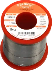 LZ3010-1000-PB - Lötdraht auf Rolle 2630 2,2% 1,0mm Sn60Pb39Cu1 1000g