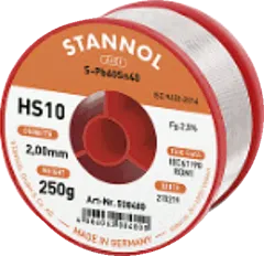 HS1010-0250 - Lötdraht auf Spule HS10 2,5% 1,0mm Sn60Pb40 250g