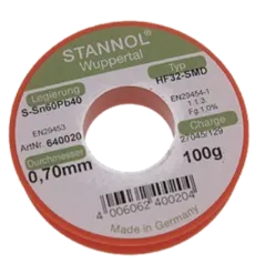 HF3207SMD100 - Lötdraht HF32 SMD 1,0% 0,7mm Sn60Pb40 100g