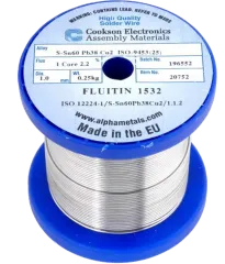 FL3210CU0250 - Lötdraht auf Spule Fluitin-S 1532 2,2% 1,0mm S-Sn60Pb39Cu2 250g