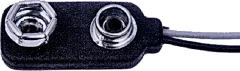 BS6I - Batterieclip für 9V-Block I-formstabil