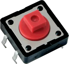 DTS24R - Mini-Taster print lgd. 12x12 7,3mm 2,6N