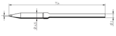 ERSA-212CD - Soldering Tip for SMT60A Chisel 1,0mm